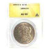 1894 O Morgan Dollar ANACS AU50