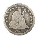 1878 CC Carson City Seated Liberty Silver Quarter