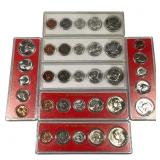 7 Year Sets w 90% Silver - 1958 63 64
