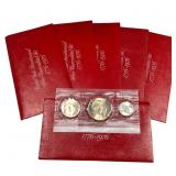 6 1976 S Bicentennial Proof Sets
