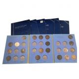7 Partial Coin Albums - Great Britain & Canada