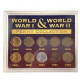 WW1 & WW2 Penny Collection Set