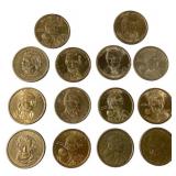 14 US Small Dollars Presidential Sacagawea
