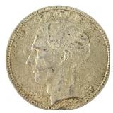 1935 Belgium 20 Fr Coin .6800 Silver