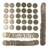120 Nickels w Silver War Nickels & Buffalo