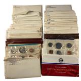 44 US Mint Sets 1969 - 1988 w Some Silver