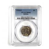 1938 D Buffalo Nickel PCGS MS66 Graded