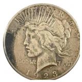 1923 S Peace Silver Dollar Circulated