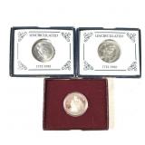 3 1982 George Washington Com Half Dollars Silver