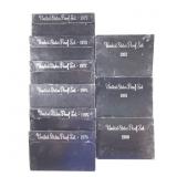 9 US Proof Sets 1974 - 1982