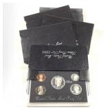 5 US Silver Proof Sets 1994 - 1998