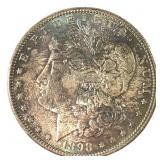 1898 O Morgan Silver Dollar Nicely Toned