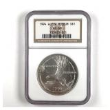 1994 W POW Museum Silver Dollar Graded