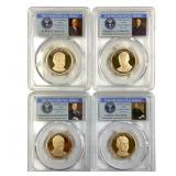 4 2014 S Proof Presidential Dollar Coins