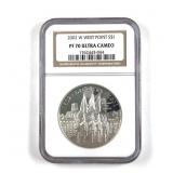 2002 W West Point Silver Dollar Graded