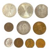 World Coin Lot w Some Silver