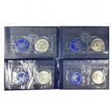 4 Silver Ike Dollars 1971 - 1974 S