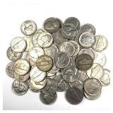 50+ Jefferson Nickels w Some Silver War
