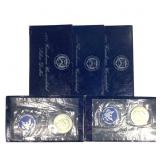 5 1971 S Silver Eisenhower Ike Dollars Unc