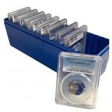9 Slabbed Graded Proof Jefferson Nickels