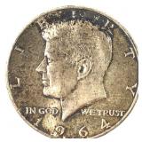 1964 Silver Kennedy Half Dollar Circulated