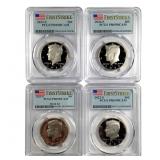 4 Proof Kennedy Halves Slabbed Graded 2020s