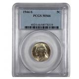 1944 S Silver Jefferson War Nickel Graded