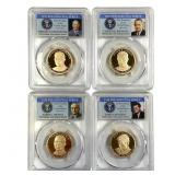 4 2015 S Proof Presidential Dollar Coins