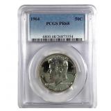 1964 Silver Kennedy Half Slabbed Graded PR68