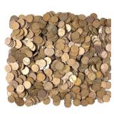 900+ Circulated Lincoln Wheat Pennies Cents