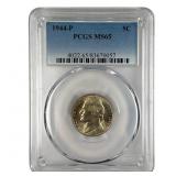 1944 P Silver Jefferson War Nickel Graded