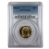 1943 S Silver Jefferson War Nickel Graded