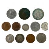 World Coin Lot w Some Silver