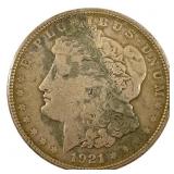 1921 S Morgan Silver Dollar Circulated