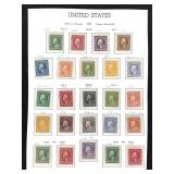24 US Stamps 1910 - 1914 New Mostly NH
