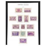 13 US Stamps 1935 / 37 New NH # 800 w Selvage+