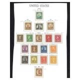 18 US Stamps 1925 / 26 New NH