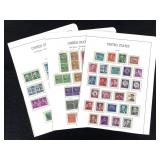 New, NH US Stamps 2 Pages Coil & 1954 / 63 Page