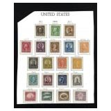 1922 / 25 US Stamps New Scott # 551 -570