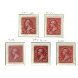5 US Stamps of 1894 Scott # 248 - 252 New # 251 H