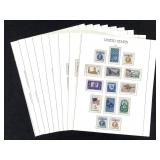 1960 - 65 US Stamps 9 pages New NH