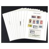 US Stamps 1966 - 70 New NH 12 Pages