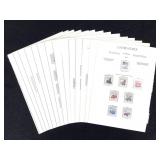 15 Pages US Stamps 1980