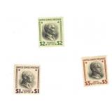 1938 -1954 3 US Stamps Scott # 832 - 834 New NH