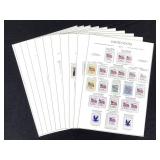 10 Pages US Stamps New NH 1990