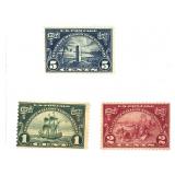 1923 US Stamps 3 Scott # 614 615 & 616 New NH