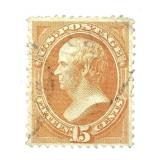 1873 US Stamp Scott # 163 Used Writing on Back