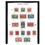 16 US Stamps 1925 -1928 New NH