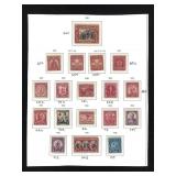 18 US Stamps Page 1929-1932 New NH