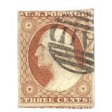1851-1857 3 Cent Stamp Scott # 10 Used Condition
